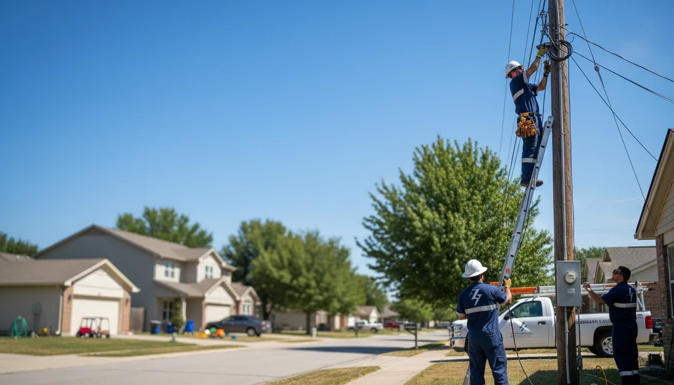 Residential electrician providing installation services in Latham, IL